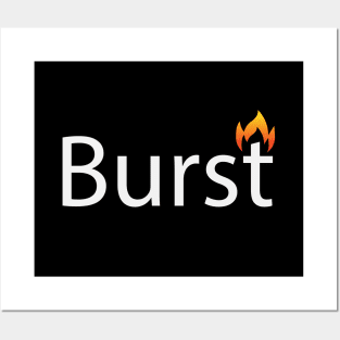 Burst artistic text design Posters and Art